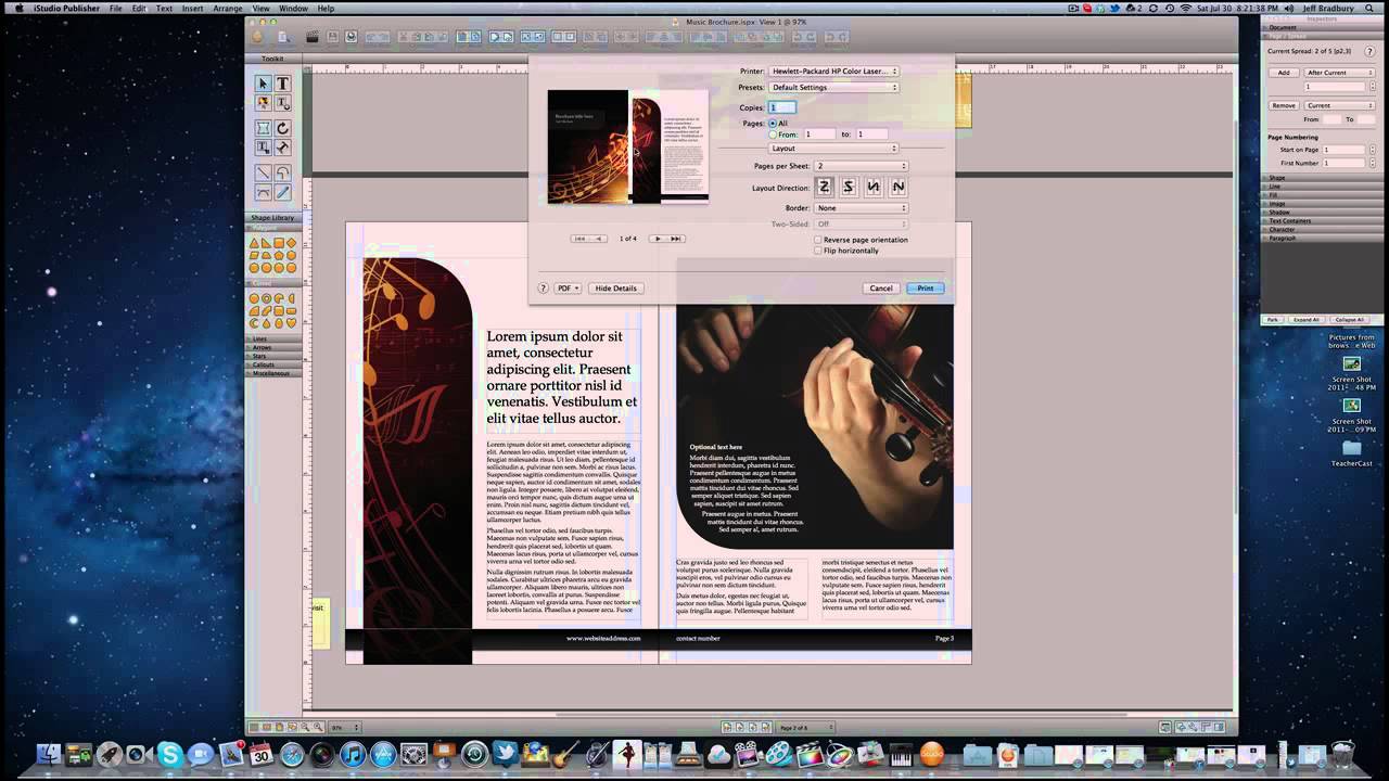 brochure design software for mac
